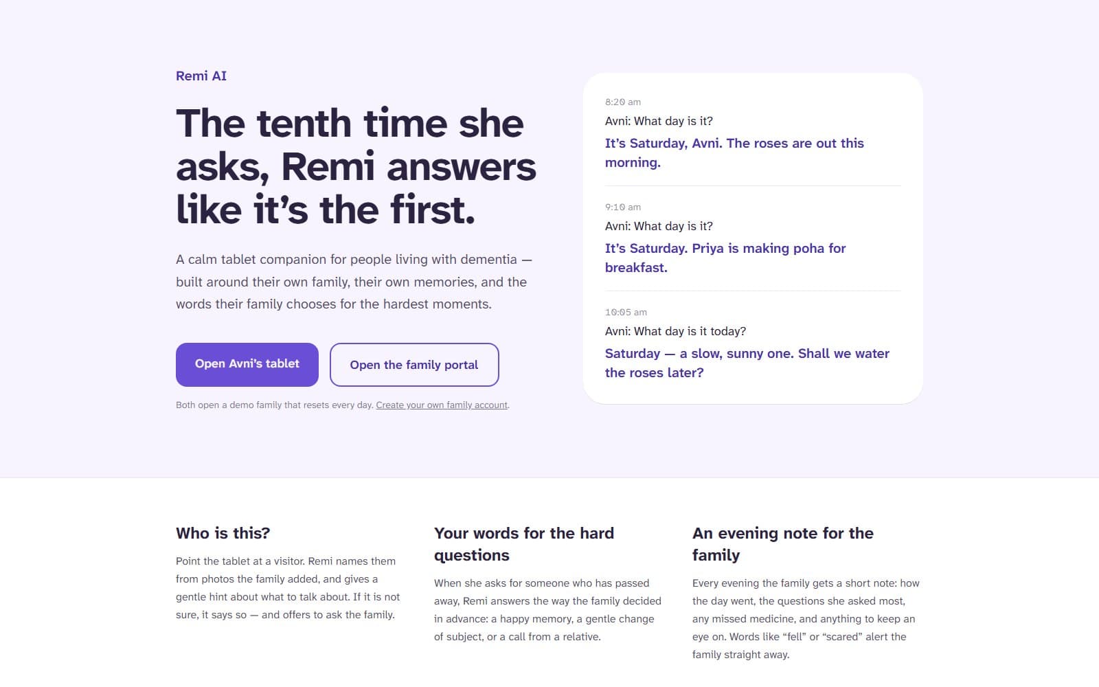 Remi AI website, designed and built by ADX Studios